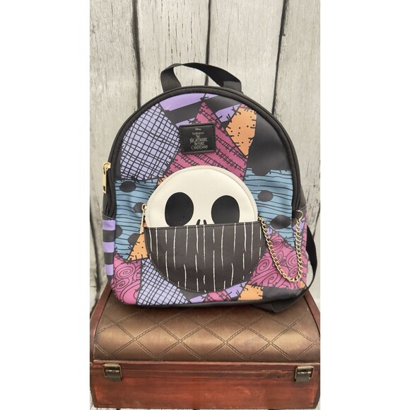 Disney The Nightmare Before Christmas Mini Backpack Jack Skellington Wallet - Picture 1 of 8